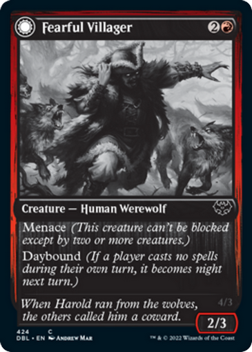 Fearful Villager // Fearsome Werewolf