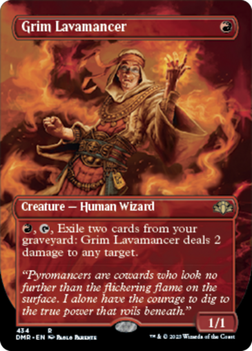 Grim Lavamancer V2 (Borderless)