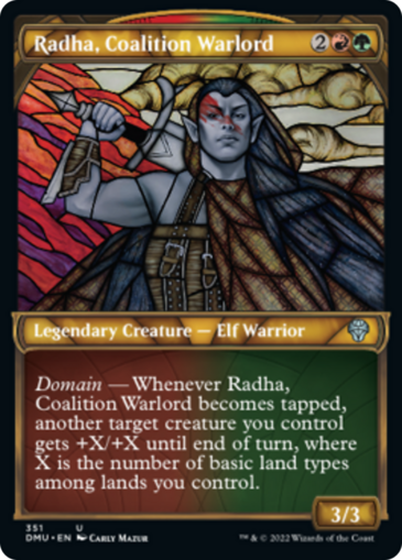 Radha, Coalition Warlord V2 (Textured Foil)