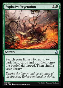 Explosive Vegetation