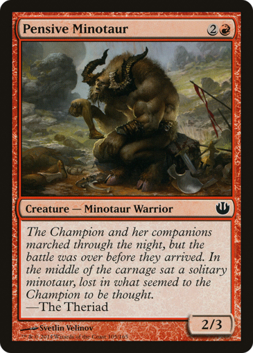 Pensive Minotaur