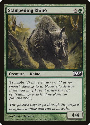 Stampeding Rhino