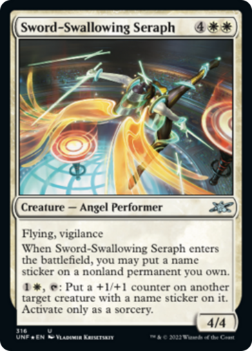 Sword-Swallowing Seraph (Galaxy Foil)