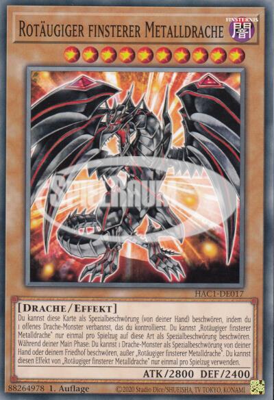 Red-Eyes Darkness Metal Dragon