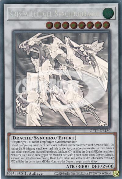 Crystal Wing Synchro Dragon Ghost Rare Crystal Wing Synchro Dragon Ghost Rare