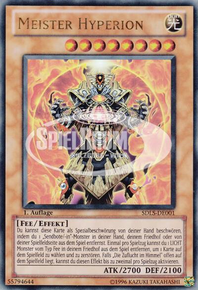 Yugioh Master Hyperion GLD5-EN027 Limited Edition Gold Rare NM 