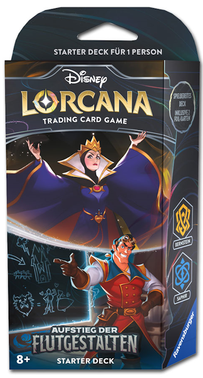 Disney Lorcana: Aufstieg der Flutgestalten Starter Deck - Bernstein/Saphir (DE)