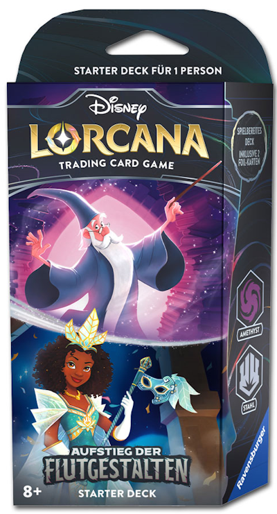 Disney Lorcana: Aufstieg der Flutgestalten Starter Deck - Amethyst/Stahl (DE)