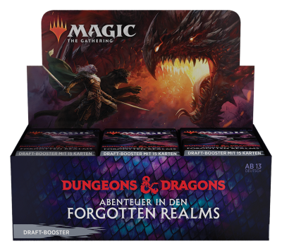 Dungeons & Dragons: Abenteuer in den Forgotten Realms Draft Boosterdisplay (DE)