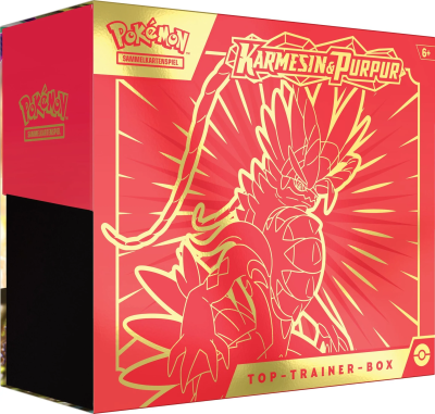 Karmesin & Purpur Top Trainer Box - Koraidon / Rot (DE)