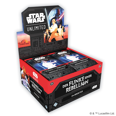 Star Wars: Unlimited – Der Funke einer Rebellion Boosterdisplay (DE)