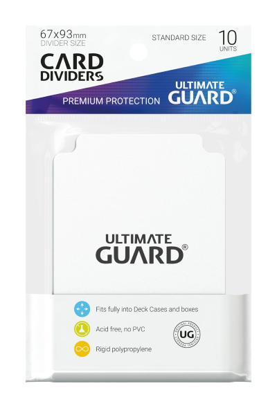 Ultimate Guard Card Dividers - White (10)