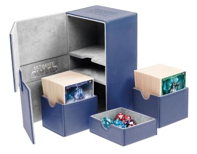 Ultimate Guard Twin Flip'n'Tray XenoSkin Deck Case 160+ Blau