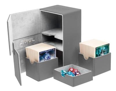 Ultimate Guard Twin Flip'n'Tray XenoSkin Deck Case 160+ Grey