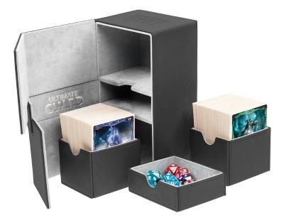 Ultimate Guard Twin Flip'n'Tray XenoSkin Deck Case 160+ Schwarz