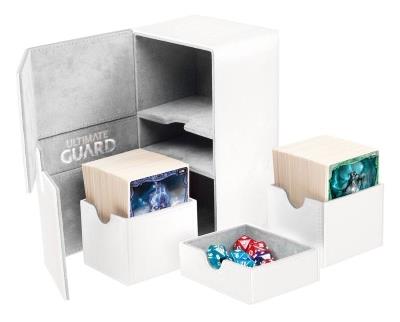 Ultimate Guard Twin Flip'n'Tray XenoSkin Deck Case 160+ Weiß