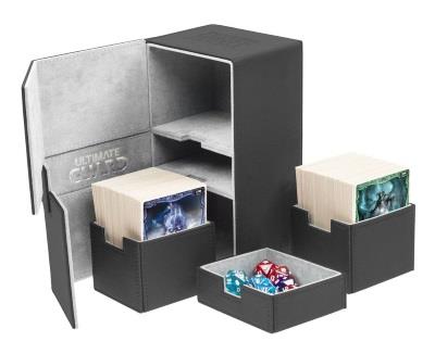 Ultimate Guard Twin Flip'n'Tray XenoSkin Deck Case 200+ Schwarz