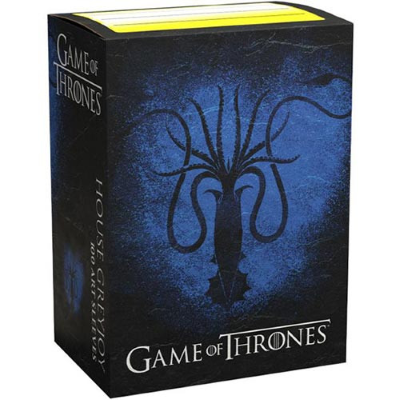 Dragon Shield Brushed Art Sleeves Game of Thrones - House Greyjoy (100 Sleeves)