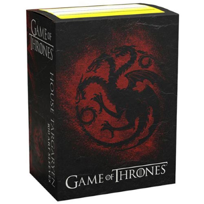 Dragon Shield Brushed Art Sleeves Game of Thrones - House Targaryen (100 Sleeves)