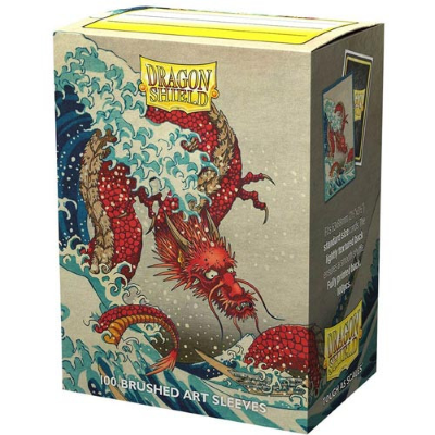 Dragon Shield Brushed Art Sleeves The Great Wave (100)