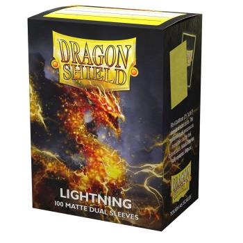 Dragon Shield Dual Matte Sleeves - Lightning (Gelb) (100)