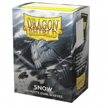 Dragon Shield Dual Matte Sleeves - Snow (White) (100)