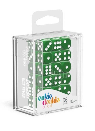 Oakie Doakie Dice W6 Würfel 12 mm Solid - Grün (36)