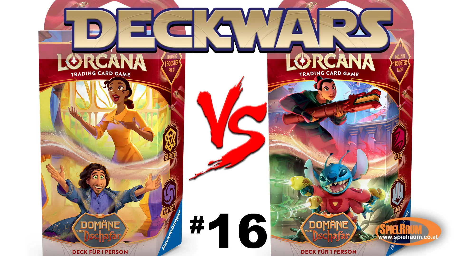 Lorcana Deckwars 16 - Domäne von Dschafar Starter Decks - Madrigal singt VS. Mulan greift an