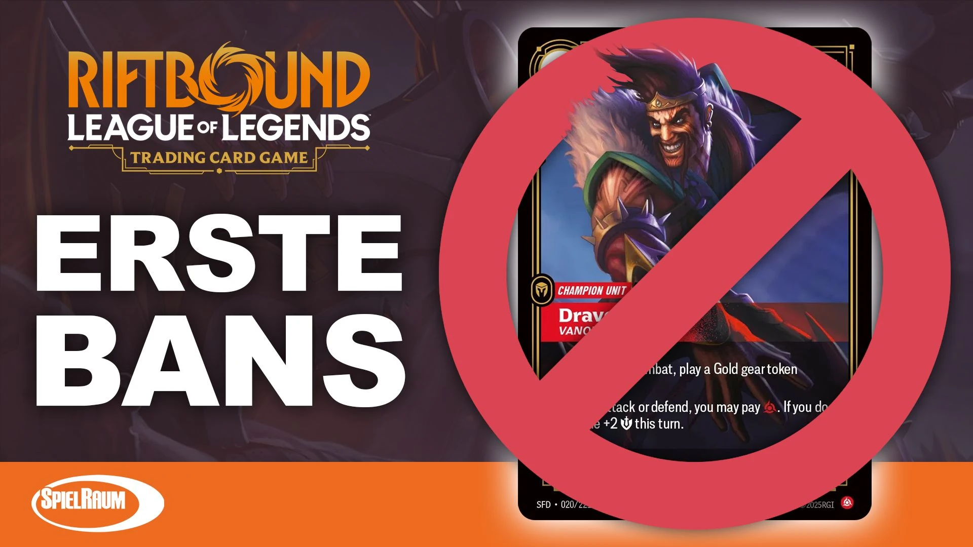 SpielRaum Riftbound News: ersten Bannings
