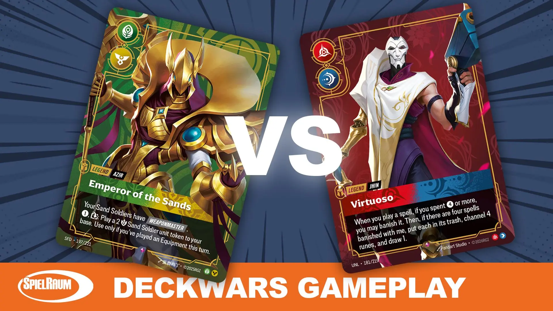 Riftbound Deckwars 01 - Azir, Emperor of the Sands VS. Jhin, Virtuoso