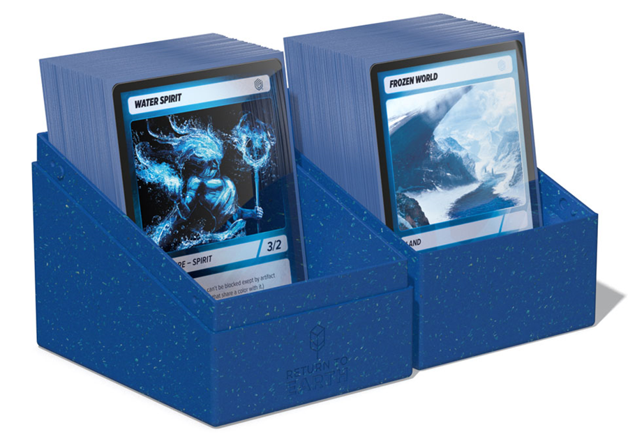 Ultimate Guard Return To Earth Boulder Deck Case 133+ Blue: Riftbound Deck Boxen