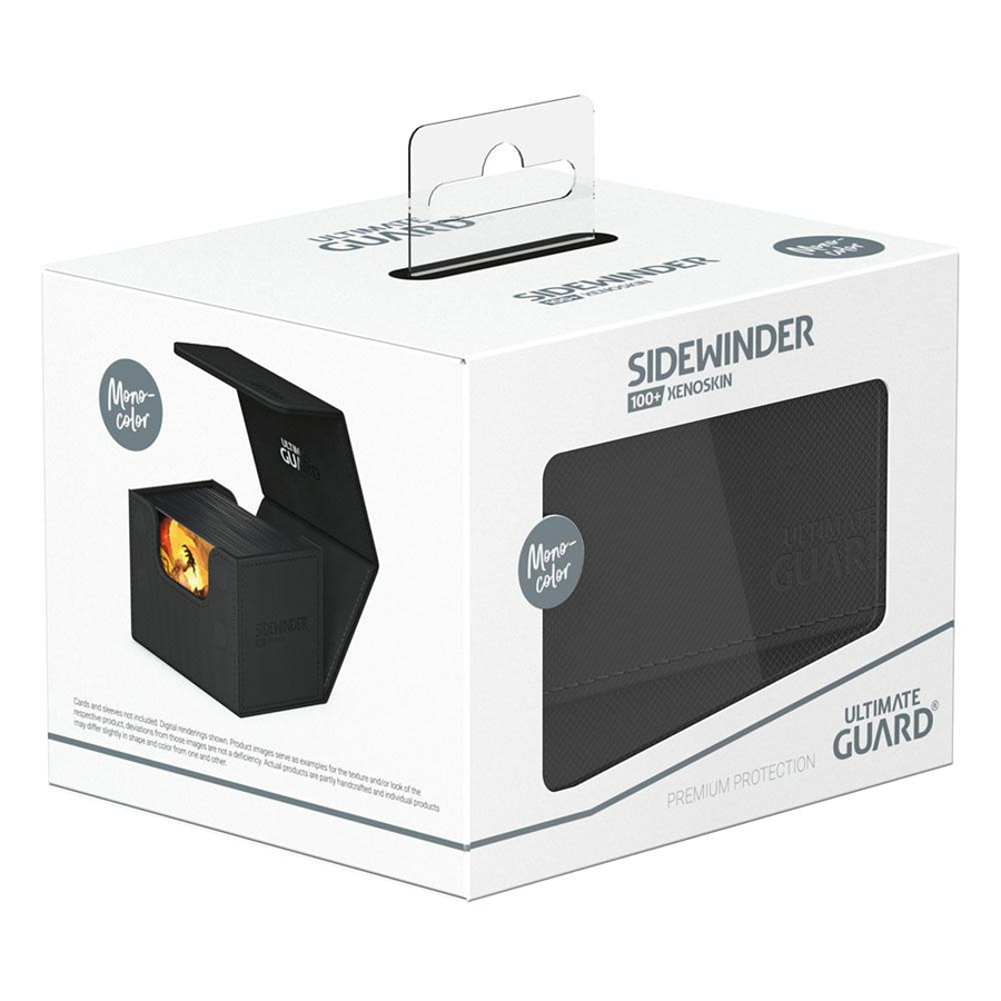 Ultimate Guard SideWinder XenoSkin Deck Case 80+ Black: Magic: The Gathering Deck Boxen