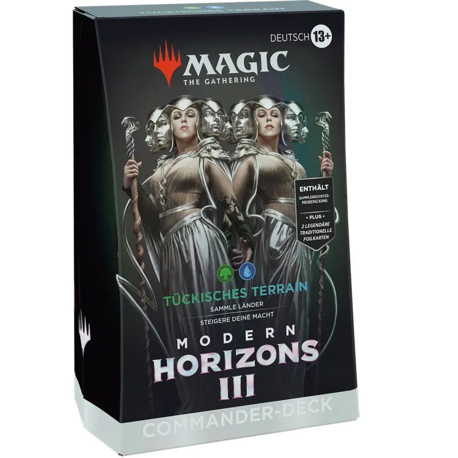 Modern Horizons 3 Commander Deck - Tückisches Terrain (DE): Magic: The Gathering Magic Decks