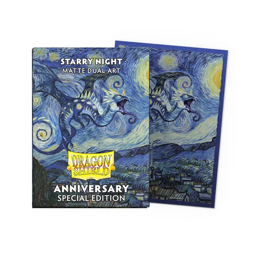 Dragon Shield Dual Matte Art Sleeves - Starry Night - Metalic Anniversary Edition (100): Magic: The Gathering Card Sleeves / Schutzhüllen