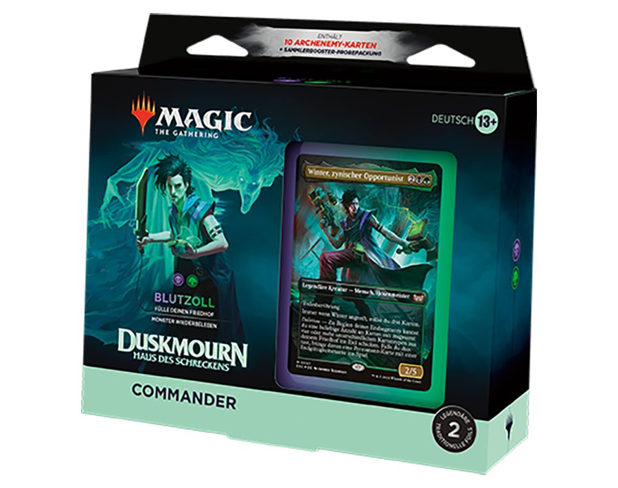 Duskmourn Commander Deck - Blutzoll (DE): Magic: The Gathering Magic Decks