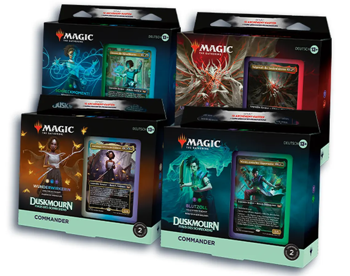 Duskmourn Commander Deck Set (DE): Magic: The Gathering Magic Decks