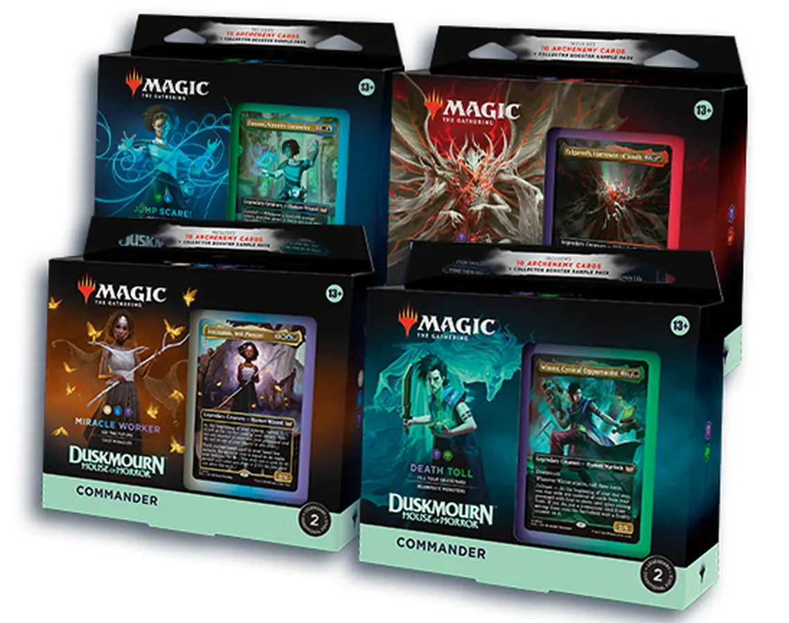 Duskmourn Commander Deck Set (ENG): Magic: The Gathering Magic Decks