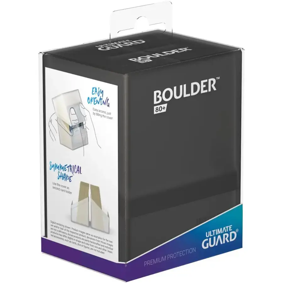 Ultimate Guard Boulder Deck Case 80+ Black/ Onyx: Riftbound Deck Boxen