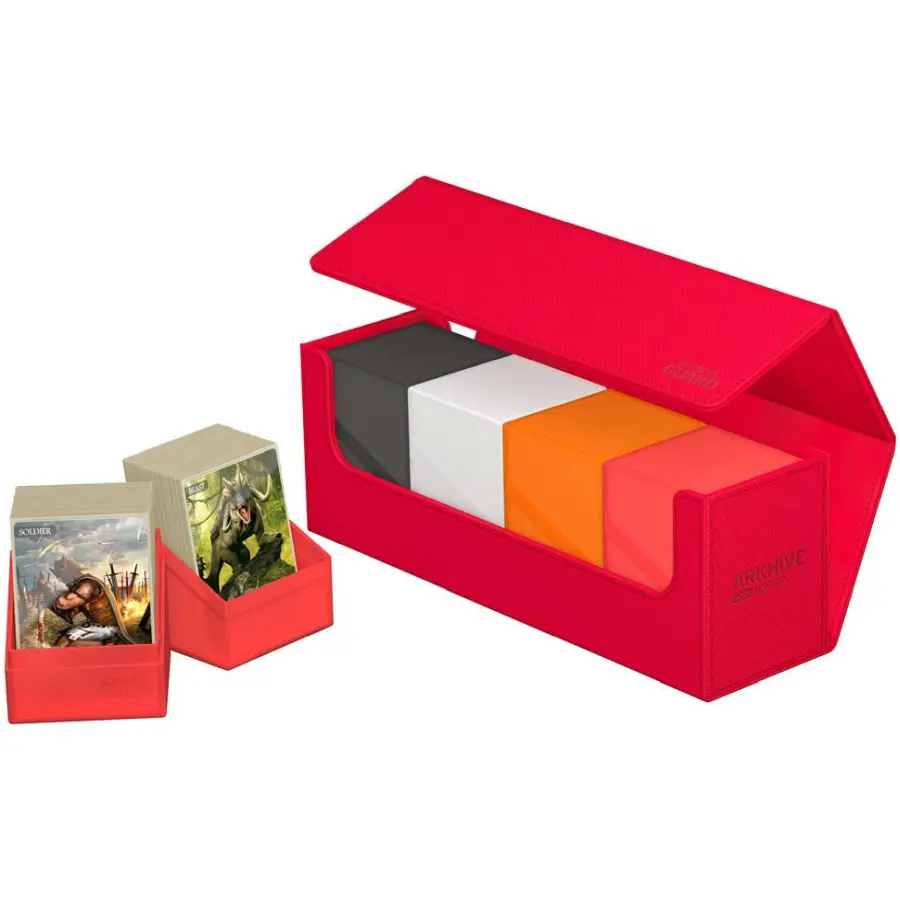 Ultimate Guard Arkhive 400+ XenoSkin Monocolor Red: Riftbound Deck Boxen