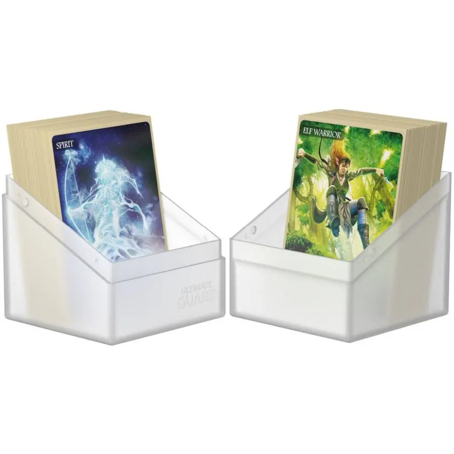 Ultimate Guard Boulder Deck Case 100+ White / Frosted: Riftbound Deck Boxen
