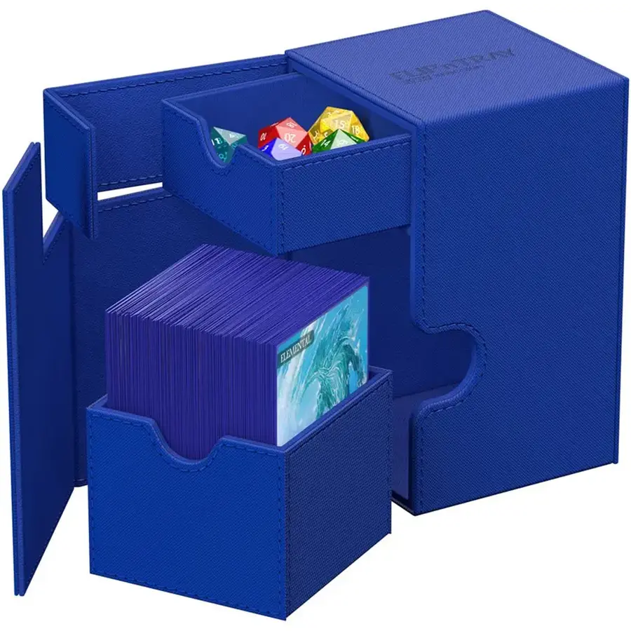 Ultimate Guard Flip'n'Tray Xenoskin Deck Case 100+ Blue: Magic: The Gathering Deck Boxen