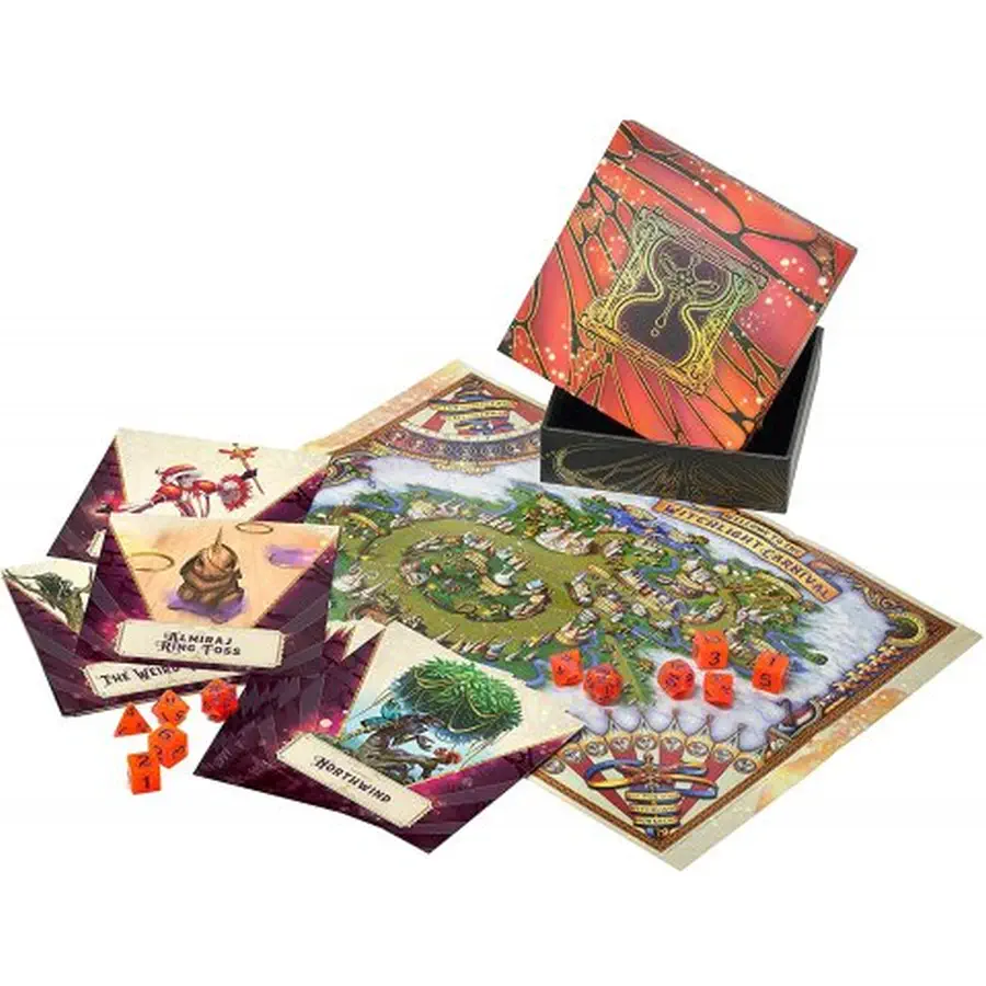 D&D The Witchlight Carnival - Dice and Miscellany (ENG): Dungeons and Dragons DnD Würfel & Token