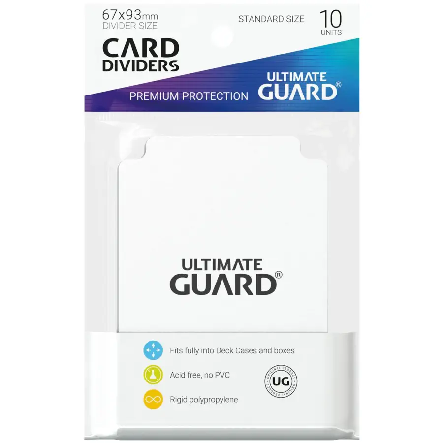 Ultimate Guard Card Dividers - White (10): Yu-Gi-Oh! Würfel & Sonstiges