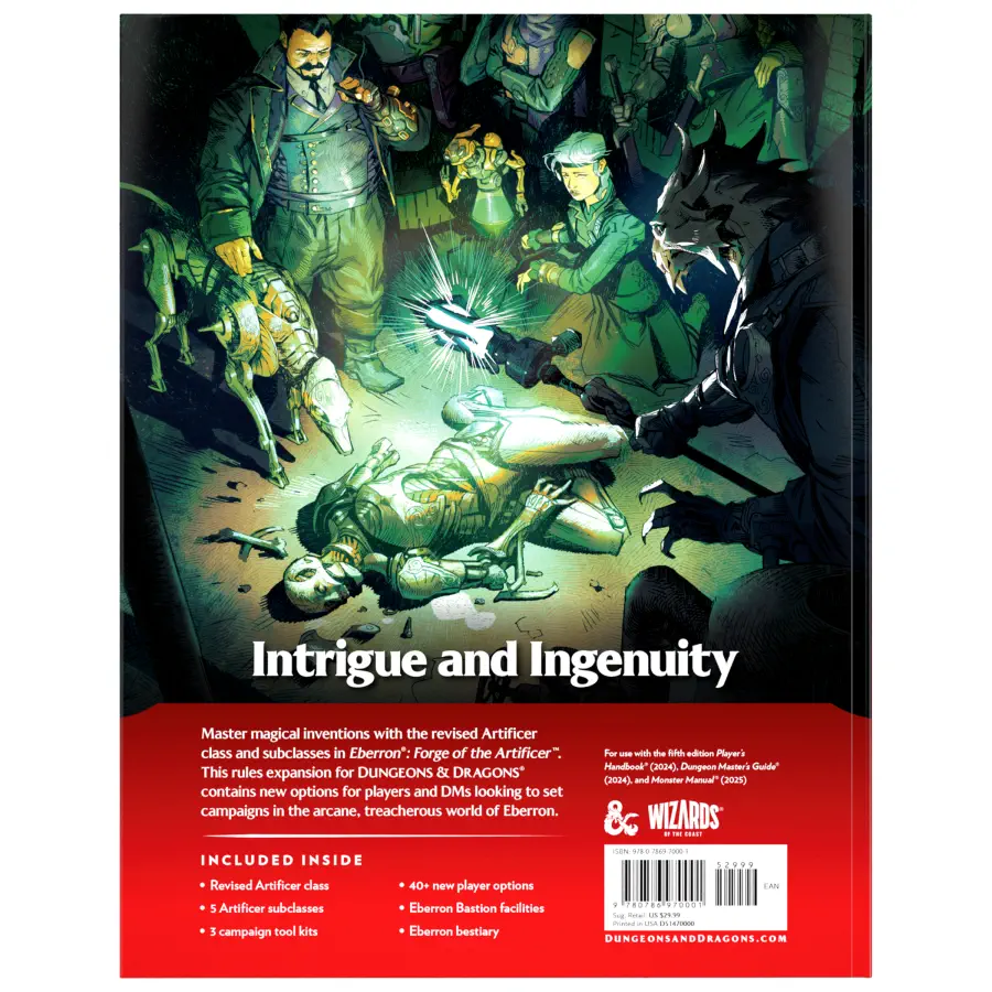D&D Eberron: Forge of the Artificier Rules Expansion (ENG): Dungeons and Dragons DnD Bücher