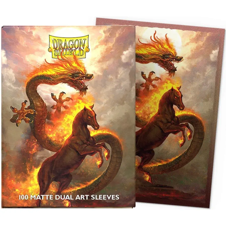 Dragon Shield Art Sleeves - Fire Horse (100)
