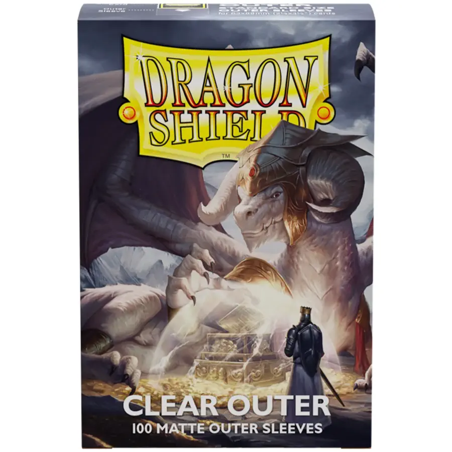 Dragon Shield STANDARD Size Outer Sleeves - Matte Clear (100)