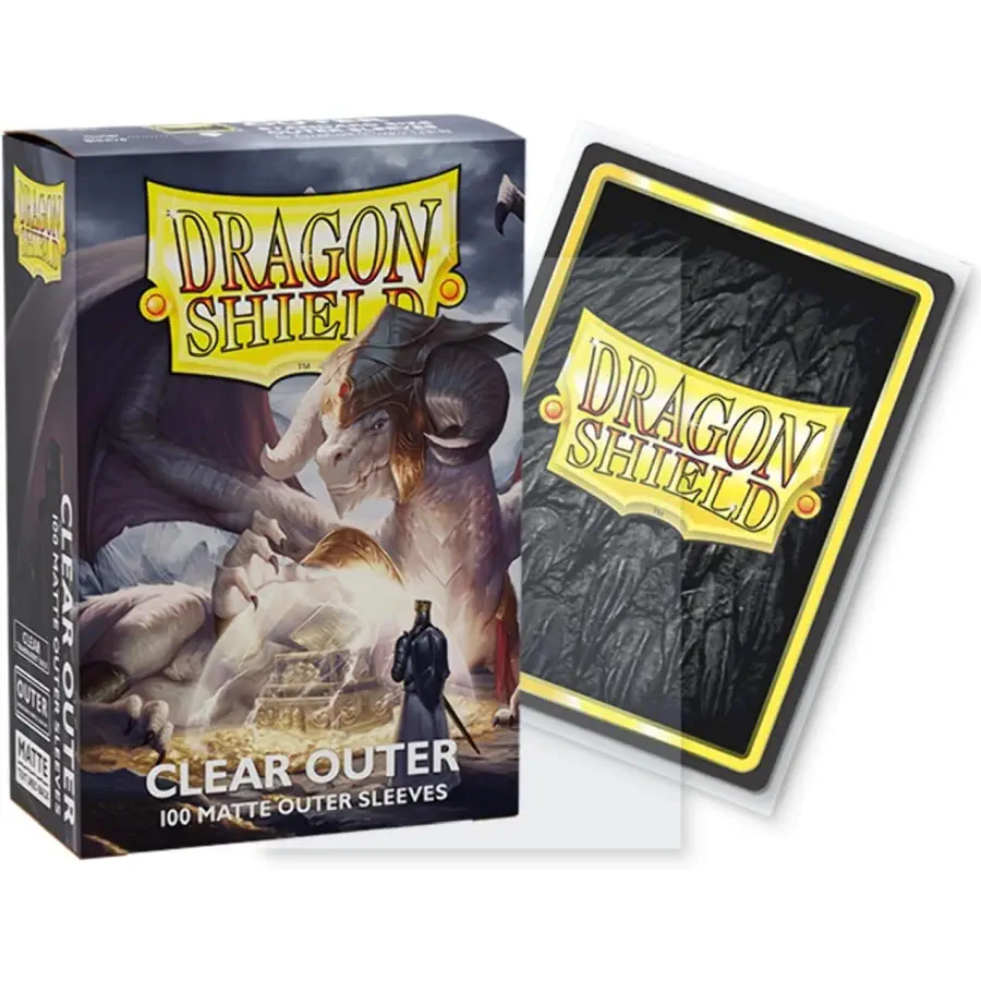 Dragon Shield STANDARD Size Outer Sleeves - Matte Clear (100): Star Wars Unlimited Card Sleeves / Schutzhüllen
