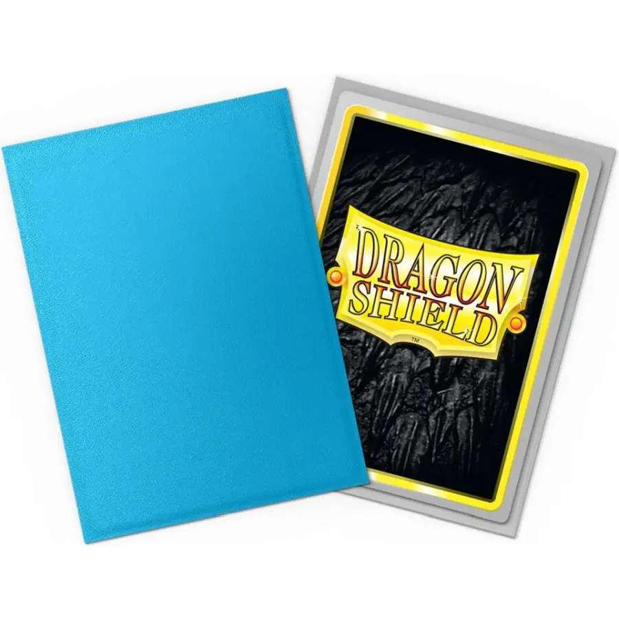 Dragon Shield Matte Dual - Sky Blue & Silver (100): Pokemon Card Sleeves / Schutzhüllen