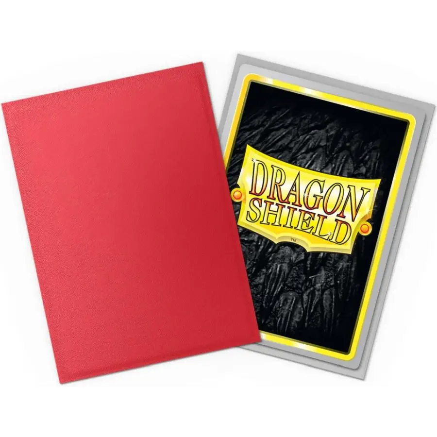 Dragon Shield Matte Dual - Crimson & Silver (100): Riftbound Card Sleeves / Schutzhüllen