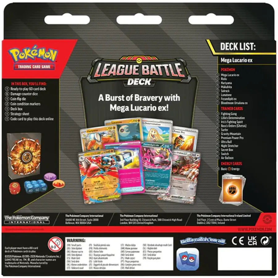 League Battle Deck - Mega Lucario (ENG): Pokemon Pokemon Decks